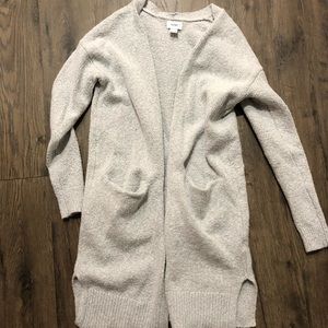 Grey white cardigan